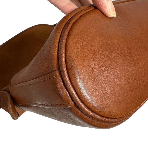 Vintage Coach FLETCHER BAG Shoulder Tan Messenger Flap 4150 COSTA RICA - Picture 16 of 16